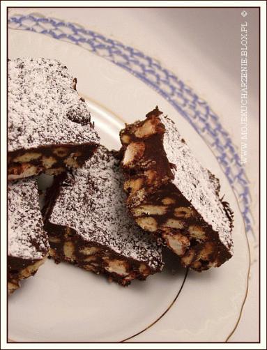 Zdjęcie - Kostka brukowa - batoniki wg Nigelli Lawson  - Przepisy kulinarne ze zdjęciami