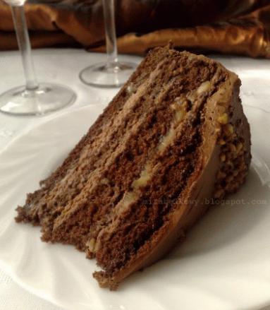 Zdjęcie - Tort czekoladowo-bananowy - Przepisy kulinarne ze zdjęciami