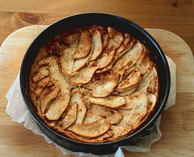 Zdjęcie - Placek jabłkowy na  Chanukę  - Przepisy kulinarne ze zdjęciami