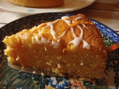 Zdjęcie - Klementynkowe ciasto z migdałami i dodatkiem lemon curd  - Przepisy kulinarne ze zdjęciami