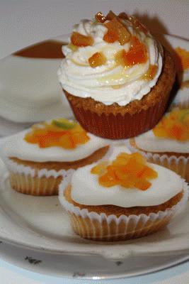Zdjęcie - pomarańczowe muffiny - Przepisy kulinarne ze zdjęciami