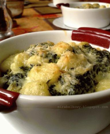 Zdjęcie - Gnocchi zapiekane ze szpinakiem i gorgonzolą - Przepisy kulinarne ze zdjęciami