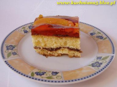 Zdjęcie - Ciasto z kremem czekoladowym  - Przepisy kulinarne ze zdjęciami