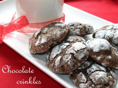Zdjęcie - Popękane ciasteczka czekoladowe (chocolate  crinkles)  - Przepisy kulinarne ze zdjęciami