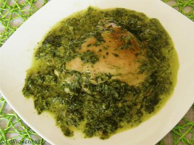 Zdjęcie - Kurczak w sosie  szpinakowym  - Przepisy kulinarne ze zdjęciami