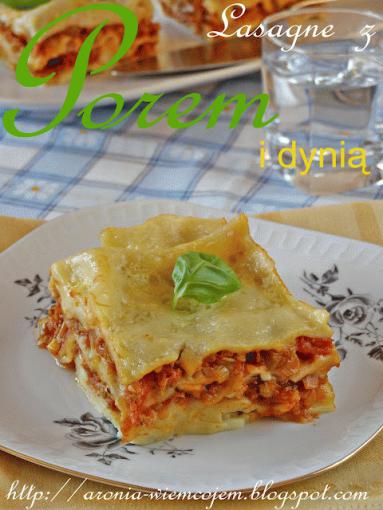 Zdjęcie - Lasagne z porem i dynią - Przepisy kulinarne ze zdjęciami