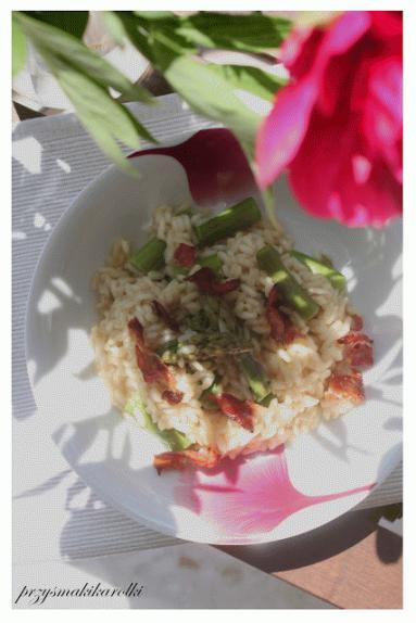 Zdjęcie - Risotto ze szparagami - Przepisy kulinarne ze zdjęciami