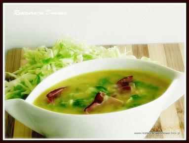 Zdjęcie - Kremowa zupa z młodą kapustą  - Przepisy kulinarne ze zdjęciami