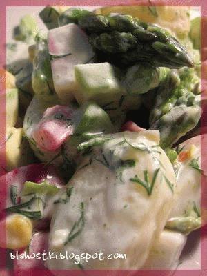 Zdjęcie - Wiosenna sałatka - Przepisy kulinarne ze zdjęciami