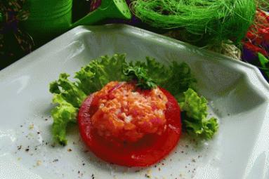 Zdjęcie - Tatar  z łososia z sosem sojowym - Przepisy kulinarne ze zdjęciami