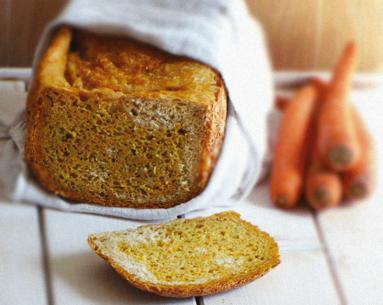 Zdjęcie - Dwukolorowy chleb marchewkowy z automatu - Przepisy kulinarne ze zdjęciami