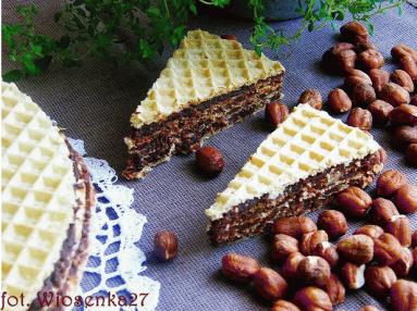 Zdjęcie - Wafle czekoladowo -  orzechowe  - Przepisy kulinarne ze zdjęciami