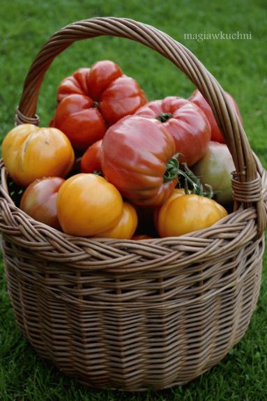 Zdjęcie - Prosta sałatka z pomidorów - Przepisy kulinarne ze zdjęciami