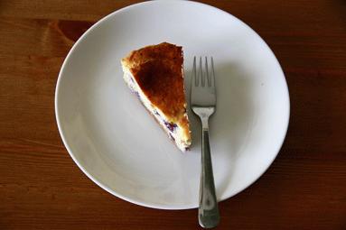 Zdjęcie - Waniliowy sernik z borówką  amerykańską - Przepisy kulinarne ze zdjęciami