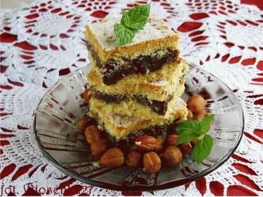 Zdjęcie - Tarta z czekoladą i  orzechami - Przepisy kulinarne ze zdjęciami