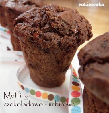 Zdjęcie - Czekoladowo - imbirowe muffiny - Przepisy kulinarne ze zdjęciami