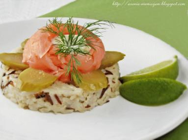 Zdjęcie - Zapiekany mix ryżowy z wędzonym łososiem - Przepisy kulinarne ze zdjęciami