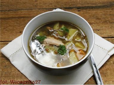 Zdjęcie - Zupa z zielonej  soczewicy - Przepisy kulinarne ze zdjęciami