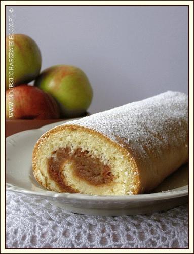 Zdjęcie - Rolada jabłkowa - Przepisy kulinarne ze zdjęciami