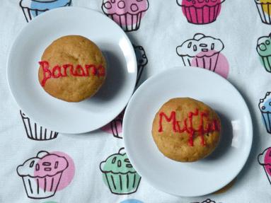 Zdjęcie - Muffinki bananowo-jogurtowe - Przepisy kulinarne ze zdjęciami