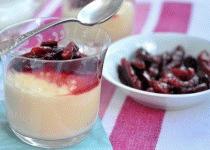Zdjęcie - Pudding waniliowy z cynamonowym sosem śliwkowym - Przepisy kulinarne ze zdjęciami