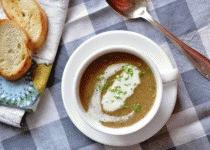 Zdjęcie - Zupa krem z pieczarek i suszonych grzybów - Przepisy kulinarne ze zdjęciami