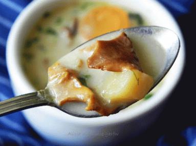 Zdjęcie - Zupa kurkowa - Przepisy kulinarne ze zdjęciami
