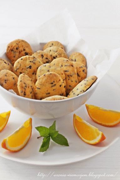 Zdjęcie - Ciasteczka pomarańczowo-czekoladowe - Przepisy kulinarne ze zdjęciami