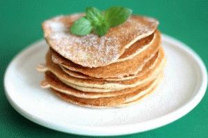 Zdjęcie - Lekkie serowe pancakes - Przepisy kulinarne ze zdjęciami