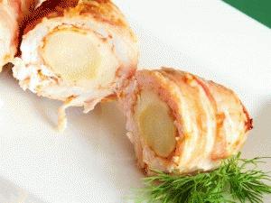 Zdjęcie - Roladki z kurczaka ze szparagami - Przepisy kulinarne ze zdjęciami