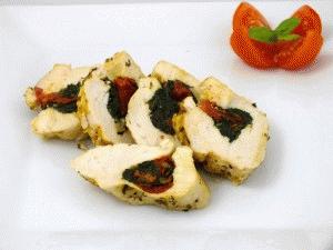 Zdjęcie - Roladki z kurczaka ze szpinakiem i suszonymi pomidorami - Przepisy kulinarne ze zdjęciami