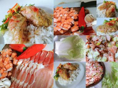 Zdjęcie - Gołąbki z kapusty pekińskiej z łososiem - Przepisy kulinarne ze zdjęciami