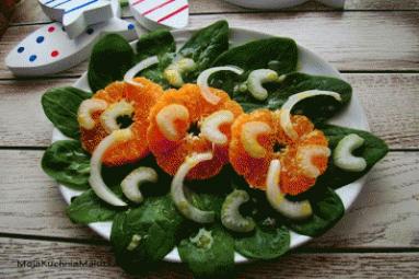 Zdjęcie - Szpinak z pomarańczą - Przepisy kulinarne ze zdjęciami