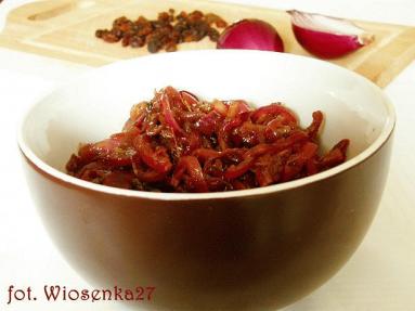 Zdjęcie - Konfitura z czerwonej  cebuli - Przepisy kulinarne ze zdjęciami