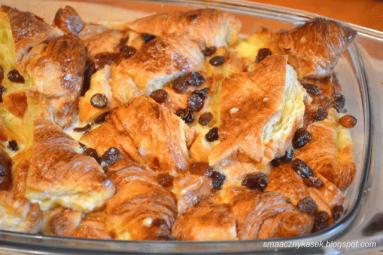 Zdjęcie - Croissant bread pudding - Przepisy kulinarne ze zdjęciami