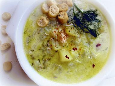 Zdjęcie - Zupa ziemniaczana z fenkułem /koprem włoskim/ - Przepisy kulinarne ze zdjęciami