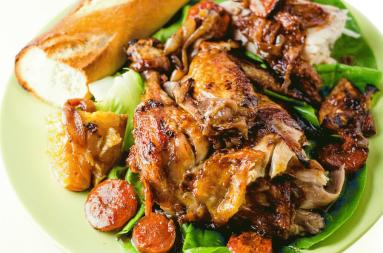 Zdjęcie - Kurczak z cytrusami i rozmarynem - Przepisy kulinarne ze zdjęciami