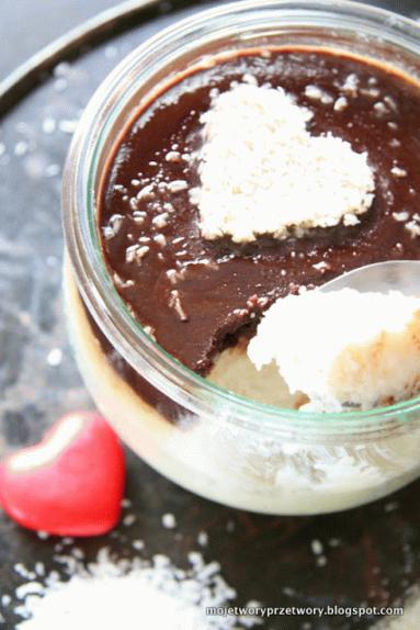 Zdjęcie - Kokosowa kasza manna z czekoladą - Przepisy kulinarne ze zdjęciami