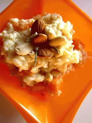 Zdjęcie - Kremowe risotto dyniowe z dodatkiem amaretto - Przepisy kulinarne ze zdjęciami