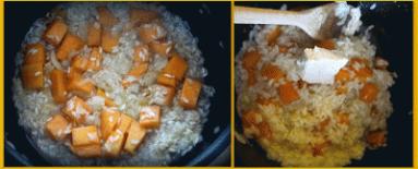 Zdjęcie - Kremowe risotto dyniowe z dodatkiem amaretto - Przepisy kulinarne ze zdjęciami