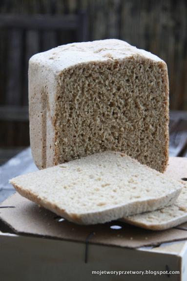 Zdjęcie - Pszenno razowy chleb na zakwasie z maszyny - Przepisy kulinarne ze zdjęciami