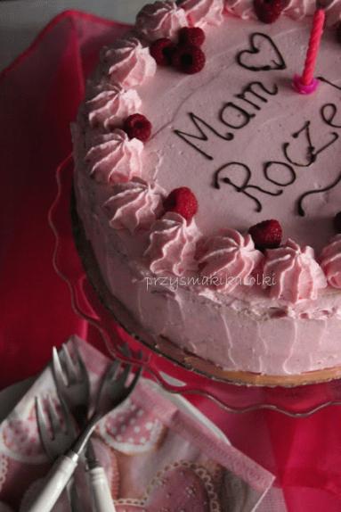 Zdjęcie - Tort na różowe przyjęcie - Przepisy kulinarne ze zdjęciami