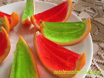 Zdjęcie - Galaretka w  pomarańczach - Przepisy kulinarne ze zdjęciami