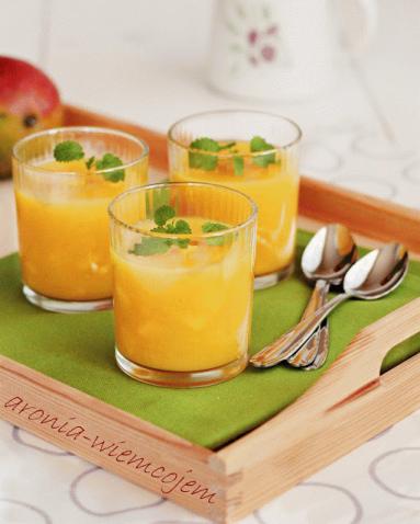 Zdjęcie - Kisiel z mango i zielonej herbaty - Przepisy kulinarne ze zdjęciami