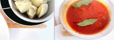 Zdjęcie - Koper włoski zapiekany z mozzarellą w pomidorach - Przepisy kulinarne ze zdjęciami
