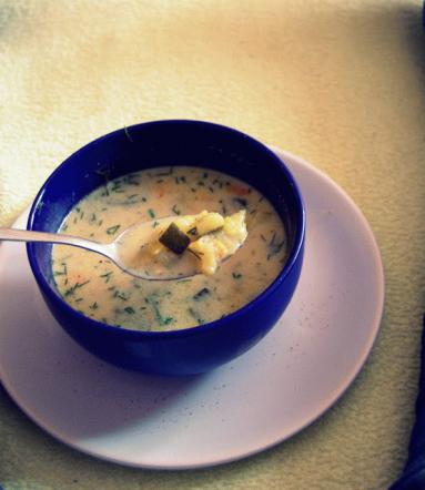 Zdjęcie - Prosta zupa na bulionie: cukinia, ziemniak, por - Przepisy kulinarne ze zdjęciami