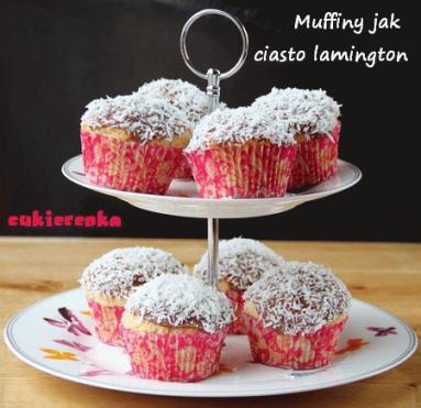 Zdjęcie - Muffiny jak ciasto lamington - Przepisy kulinarne ze zdjęciami