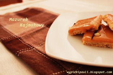Zdjęcie - Mazurek kajmakowy - Przepisy kulinarne ze zdjęciami