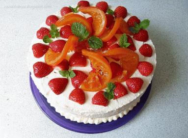 Zdjęcie - Letni tort na urodziny C. - Przepisy kulinarne ze zdjęciami