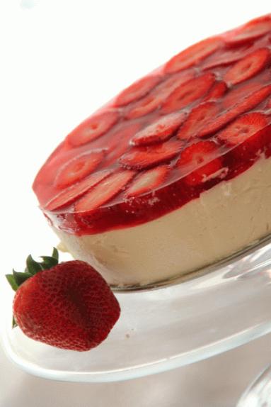 Zdjęcie - Dietetyczny sernik jogurtowy na zimno - Przepisy kulinarne ze zdjęciami